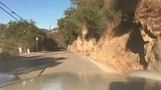 MGA Roadster Brisk Drive Down The Snake at Mulholland Highway