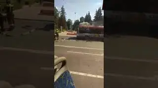 В Москве такая жара, что автобусы воспламеняются на ходу