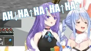 Pekora longest laugh during the stream with Moona & Botan.