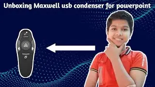Unboxing Maxwell usb condenser in powerpoint