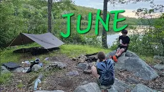 June,  Under a Tarp