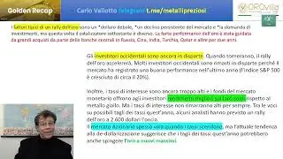 Golden Recap con Carlo Vallotto - 08 Maggio 2024