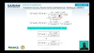 Lecture Video_18MAT31_Module 3_Z Transforms 2_Venkatesh P