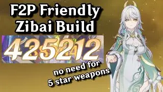 F2P Zibai Build! So STRONG That She REVIVED GEO!? | Genshin Impact