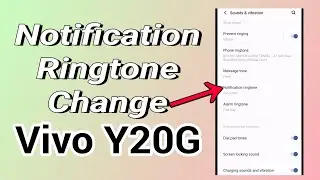 Vivo phone notification ringtone change #vivo #phone #setting