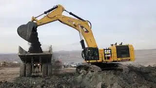 Caterpillar 6015B Excavator Loading Trucks - Sotiriadis Ate