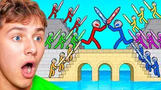 Ultimate 3v3 Stickman Color War!