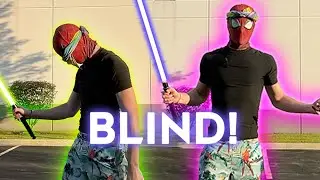 BLINDFOLD LIGHTSABER CHALLENGE