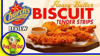 Church's Chicken® | Honey-Butter Biscuit Tender Strips® Review! 🍯 🐔