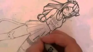 Neko Drawing - Lining Process Speed