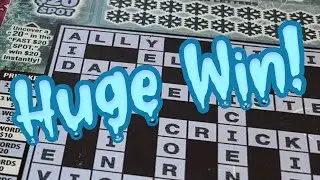 Huge Win on $3 Crossword ‼️ #california #lottery #scratchers #crossword #boom