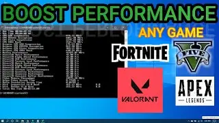 Best CMD commands to improve Performance and FPS in any Game