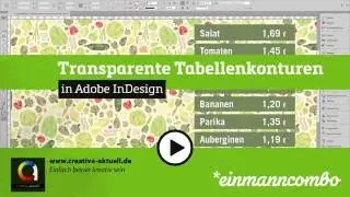 InDesign, Transparente Tabellenkonturen