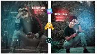 Instagram viral stretch creative photo editing | low battery manipulation editing 2019