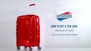 American Tourister Zavis - How to set the TSA lock code