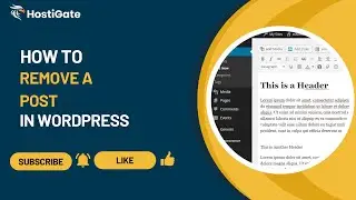 How to Remove a Post in WordPress | HostiGate