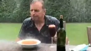 At least he has infinite soup and wine