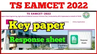 ts eamcet response sheet 2022 release date|ts eamcet response sheet 2022|eamcet key 2022 ts|eamcet