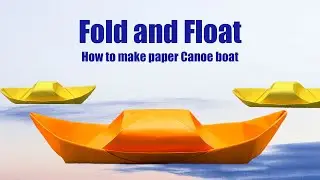 How to make Paper canoe Boat : Visual Step-by-Step Guide