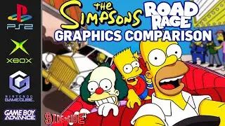 Simpsons Road Rage | Graphics Comparison | PS2 Gamecube XBOX Gameboy Advance | Side by Side