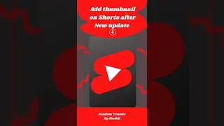 Shorts pa thumbnail lagane ka tarika|Shorts thumbnail new update #shorts #update