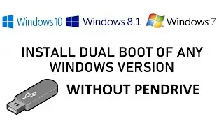 Install any windows dual boot without using pendrive in  6 minutes only.