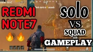 PUBG MOBILE IN (REDMI NOTE7)2020 ||Solo vs squad|| new event|| pubgmobile||session 14