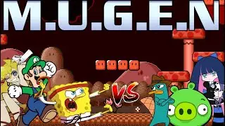 MUGEN Request 150: Karate SpongeBob, Luigi, Panty Plus vs Perry, Minion Pig, Stocking