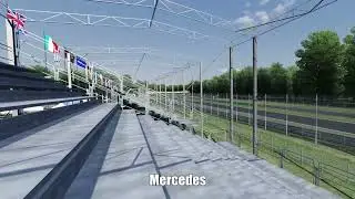 Assetto Corsa VR Flyby Sound Comparison | Formula Hybrid 2021 Mercedes, Honda, Ferrari, Renault
