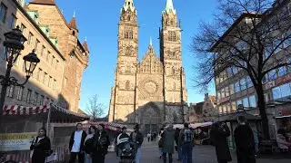Nürnberg Innenstadt 4K Adlerstraße - Lorenzer Platz - Pfarrgasse