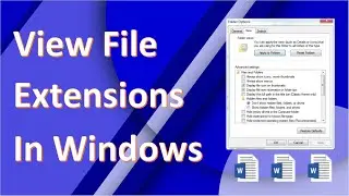 View File Extensions In Windows