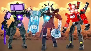 Lego Titans Go to Skibidi War! 💥 But Who's the Most Powerful?! 🏆 Skibidi Toilet Crafts 🤖