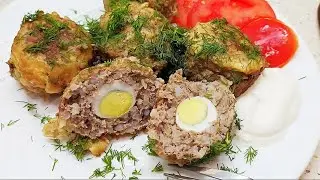 Безумно вкусные тефтели с перепелиными яйцами! Готовить легко!