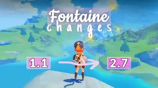 Fontaine Changes 1.1, 1.4, 2.7 (Including Inaccessible Liyue/Mondstadt/Fontaine Border Area Fixes)