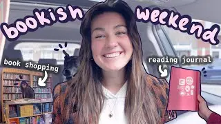 spend a bookish weekend with me🥰 book shopping, journaling, and a reading vlog💖💫