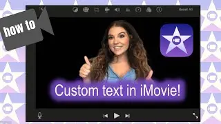 How To: Add Text to iMovie Video!  Use Custom Text + Any Graphics!