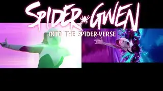 Spider-Gwen Into the Spider-Verse comparison
