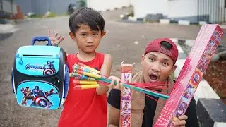 DIOMELIN MAMAH 🤕 BONGKAR CELENGAN Captain America Buat Beli Petasan | Ali vlog
