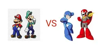 mugen mario & luigi vs megaman & protoman