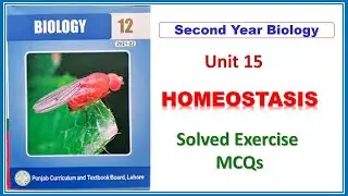 Homeostasis.12 Class Biology Chapter 15 Solved Exercise MCQS |