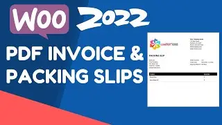 WooCommerce PDF Invoices & Packing Slips Plugin | How To Generate Invoice In Woocommerce | 2022