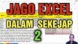 VLOOKUP EXCEL II JAGO EXCEL DALAM SEKEJAP 2 UNTUK ADMIN KANTOR || MAHASISWA PELAJAR DAN UMUM