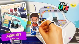 TUTORIAL AIRPLANE / Toca Life World: AIRPORT  / paper craft Toca Boca  (part 3)