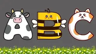 Fun Farm Animals ABC Song for Kids | Learn the Alphabet with Cute Farm Animal Letters