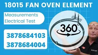 18015 fan oven element 3878684103, 3878684004, measurements testing, Replacement
