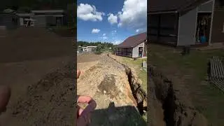 Как сделать водоотведение Ч.5?! #благоустройство #стройка #дача  #водоотведение #ливневка #стройсам