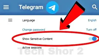 How to enable Sensitive Content On Telegram | How to enable disable filter in telegram