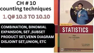 q10.3 to 10.10 statsitics2 for fg colleges ch10 rules of couting Afzal beh book