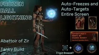 Diablo 4 - Powerful Mechanics for Ball Lightning Sorcerer Auto-freeze shotgun Abattoir of Zir build