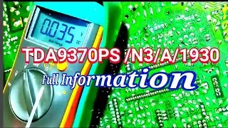 TDA9370PS/N3/A/1930 Pin Voltage .Ic Full Details🔥🔥🔥 Bharat Elecrronics
